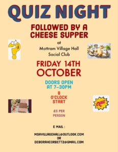 Quiz Night PosterOct22